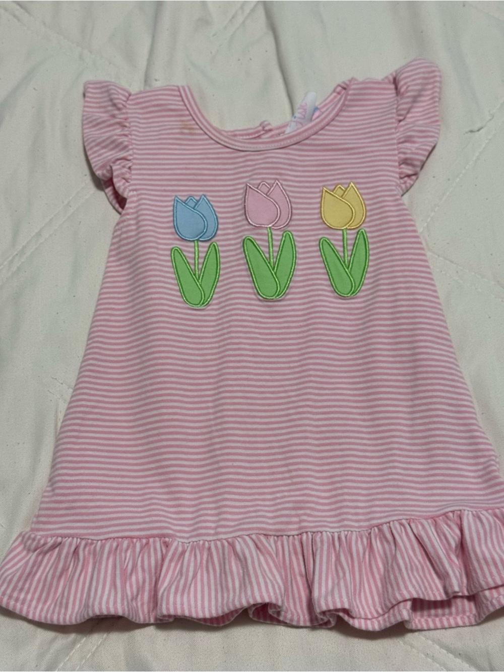 Stitchy fish 12m tulip dress